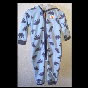 18M  CARTERS Beary Cuddly Winter Romper One-Piece